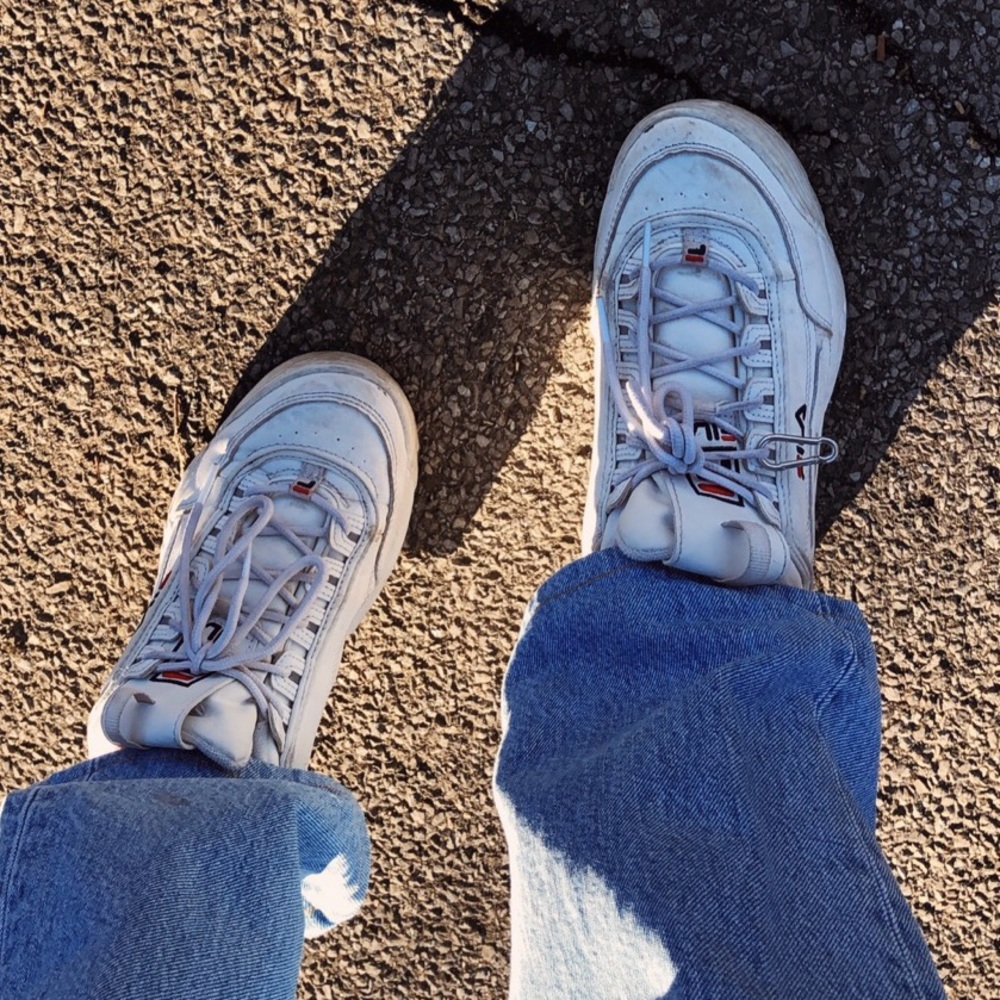 WHITE FILA DISRUPTOR 🤍